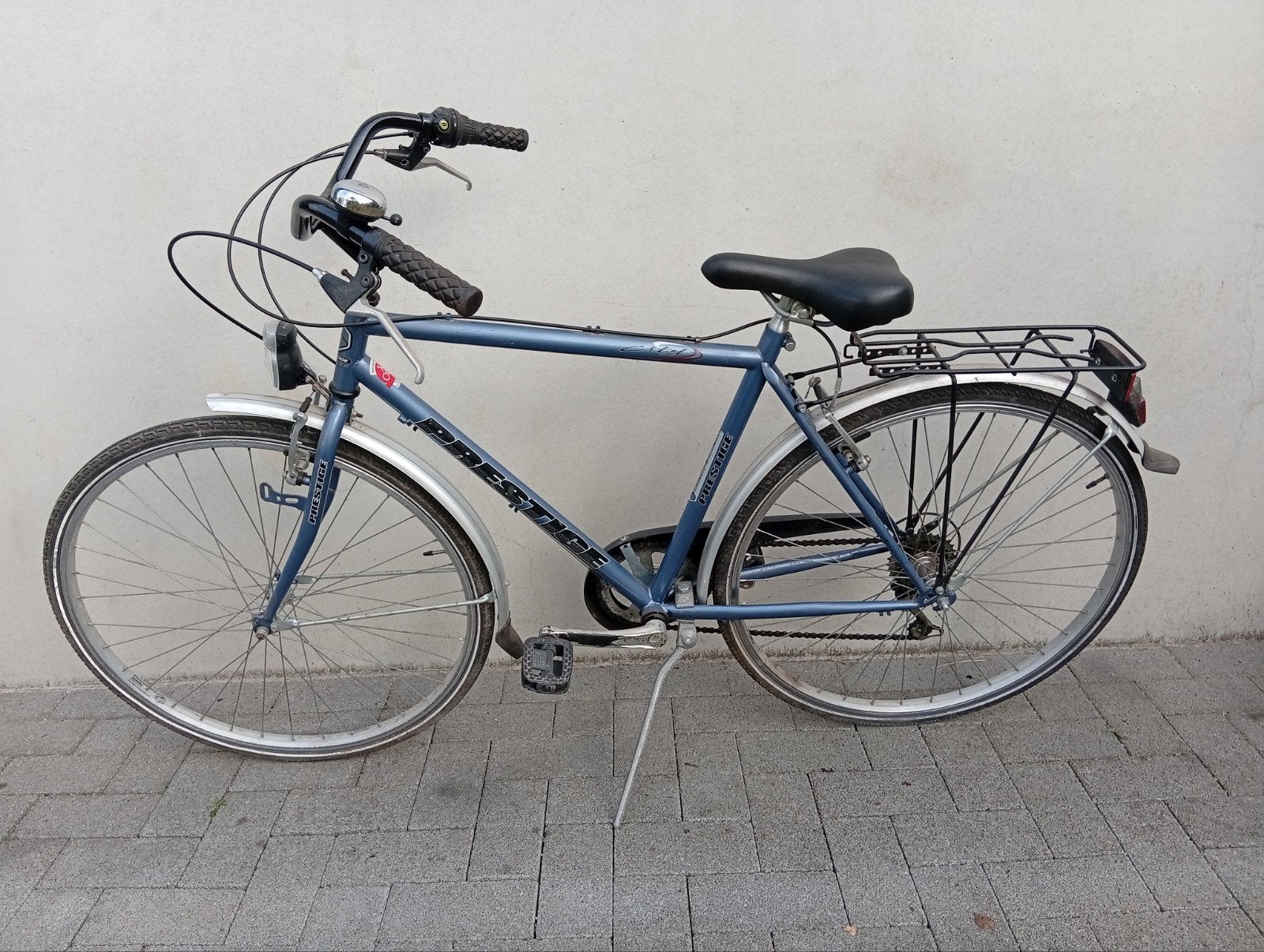 Herenfiets kotfiets Prestige 28inch 6speed framemaat 50cm, Gebruikt, Velgrem, Versnellingen, 49 tot 53 cm