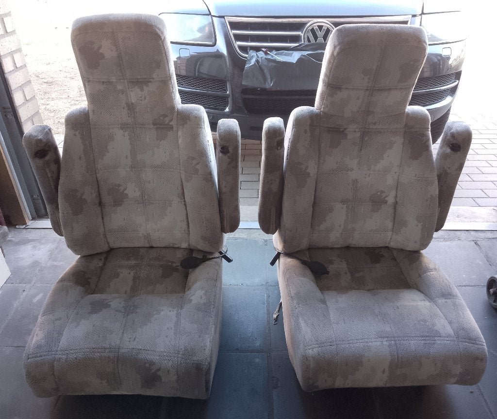 2 Stoelen mobilhome Fiat Ducato met handpompje, Enlèvement, Utilisé