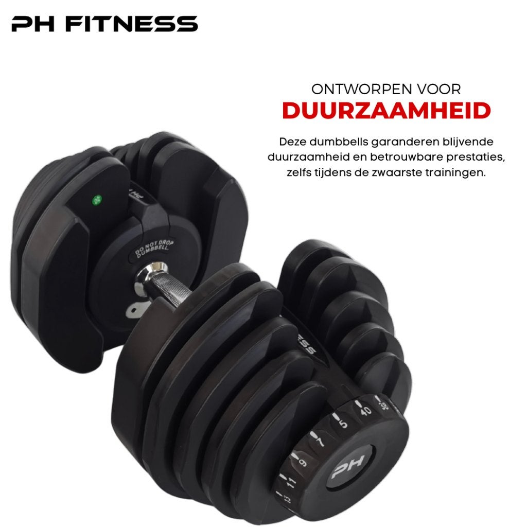 Smart Verstelbare Dumbbells Set 2x40KG Halters, Sport en Fitness, Ophalen, Nieuw, Overige typen