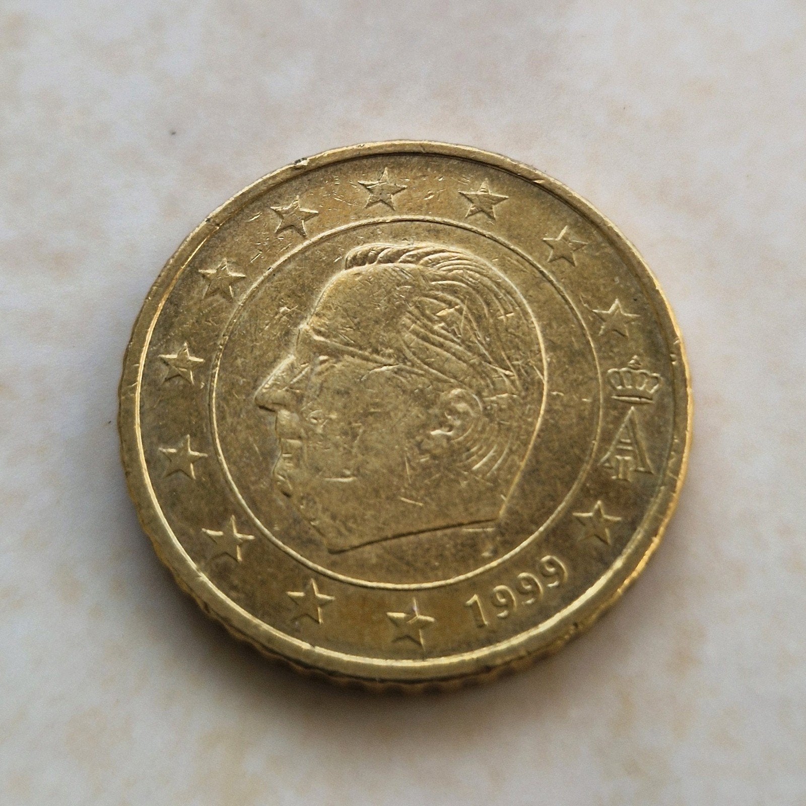 1999, Belgium , 50 Euro Cent, Postzegels en Munten, Ophalen of Verzenden