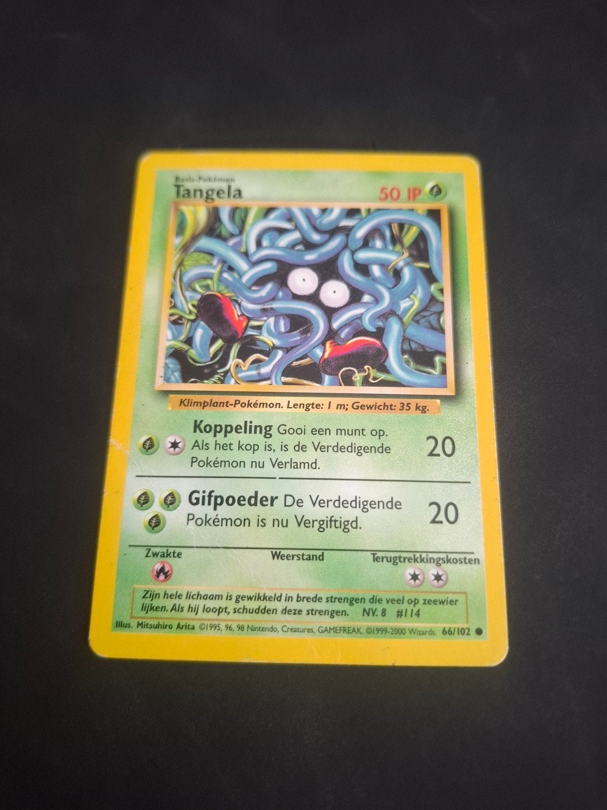 Carte Pokémon Tangela 66/102 (Set de base) - Usagée, Hobby & Loisirs créatifs, Enlèvement ou Envoi