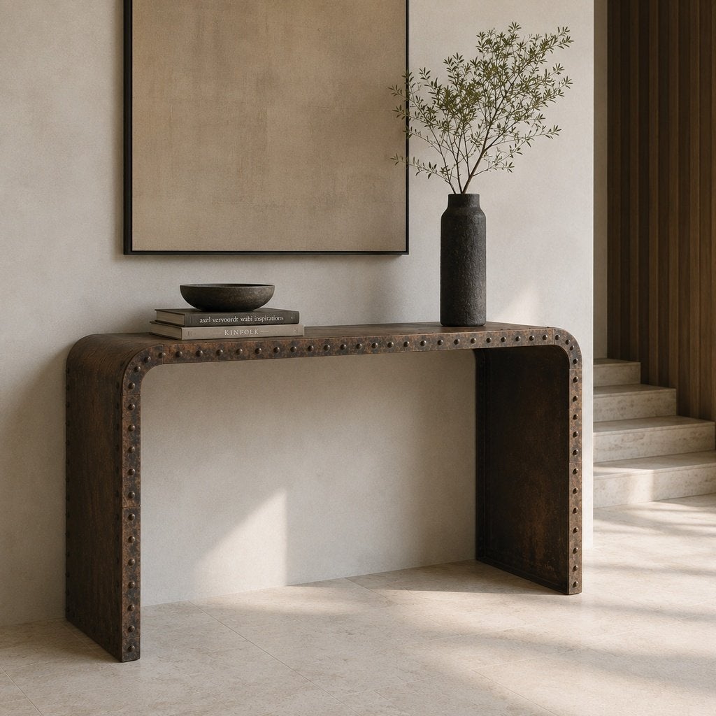 Industriële Wandconsole / Sidetable - Bas Jonker, Huis en Inrichting, Ophalen, Gebruikt, Industrieel, Metaal