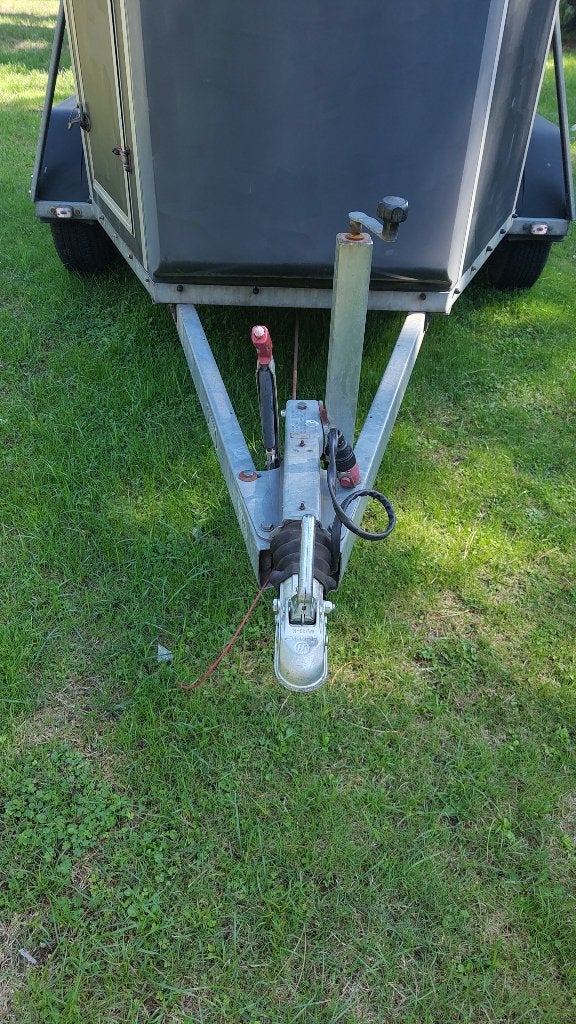 paardentrailer Hotra, Enlèvement, Utilisé, Bois, Remorque 2 chevaux