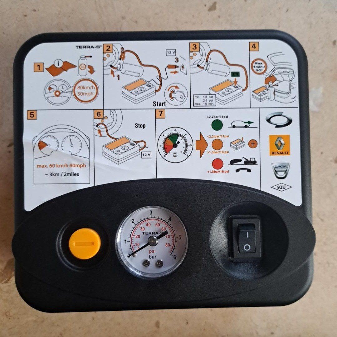 Gonfleur pneus Renault d'origine – Compresseur 12 V – NEUF, Enlèvement ou Envoi, Neuf, Mini