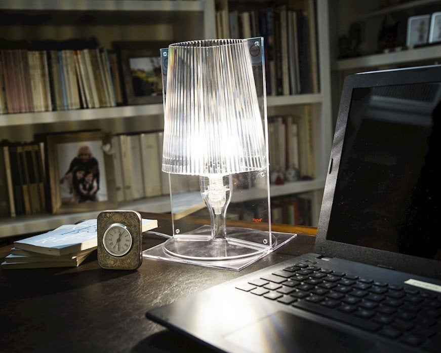 Kartell Take tafellamp helder kristal, Huis en Inrichting, Kunststof, Ophalen of Verzenden, Minder dan 50 cm, Design, modern