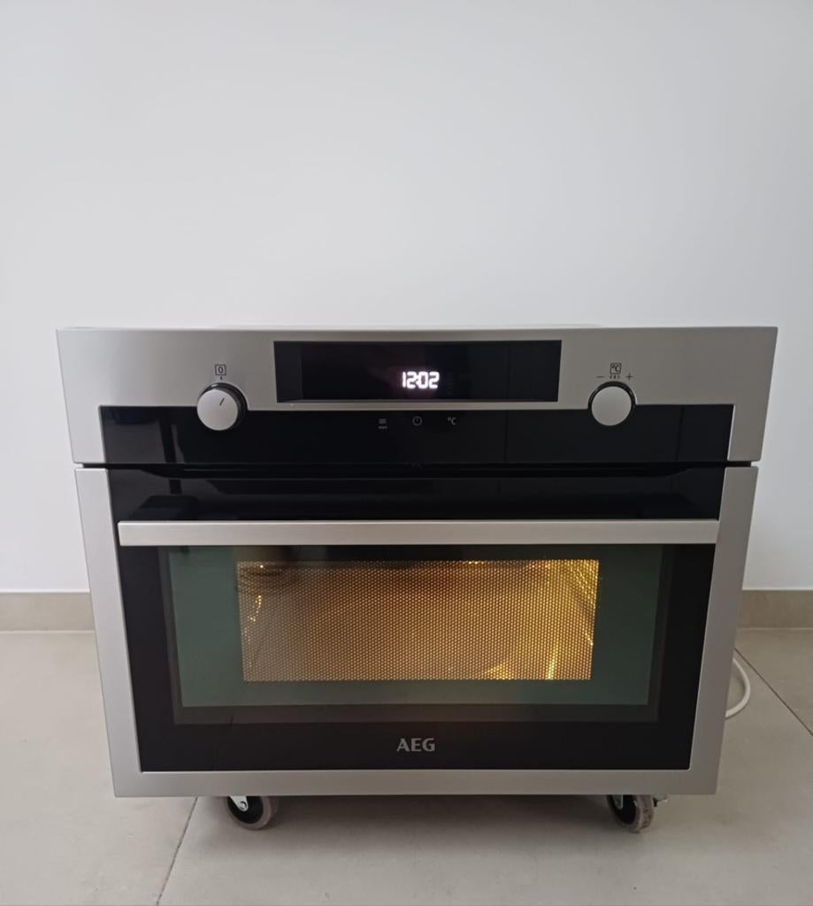 AEG CombiQuick inbouw combi-oven 45 cm, Ophalen, AEG, Inbouw, Microgolffunctie