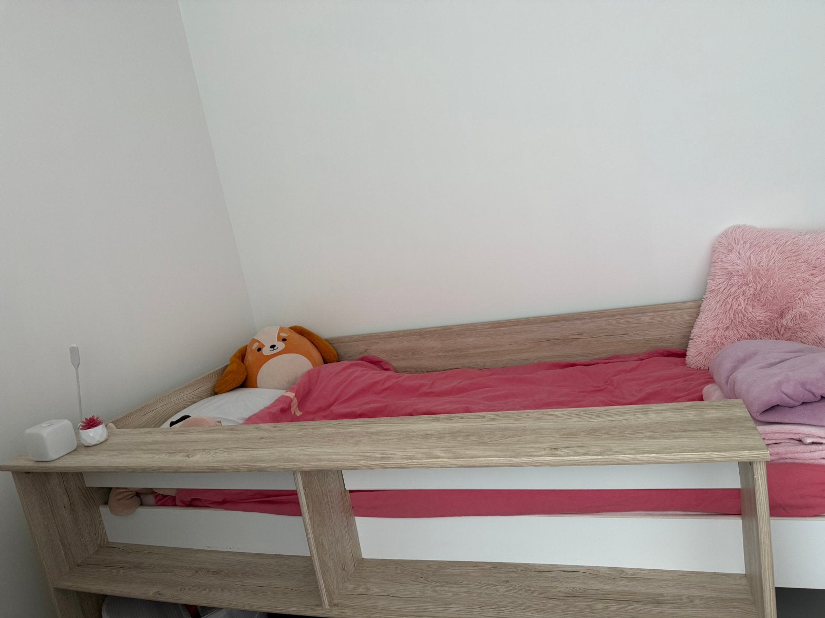 Half hoogslaper nog in heel goede staat met matras, Kinderen en Baby's, Ophalen, 85 tot 100 cm, Hoogslaper of Stapelbed, Zo goed als nieuw