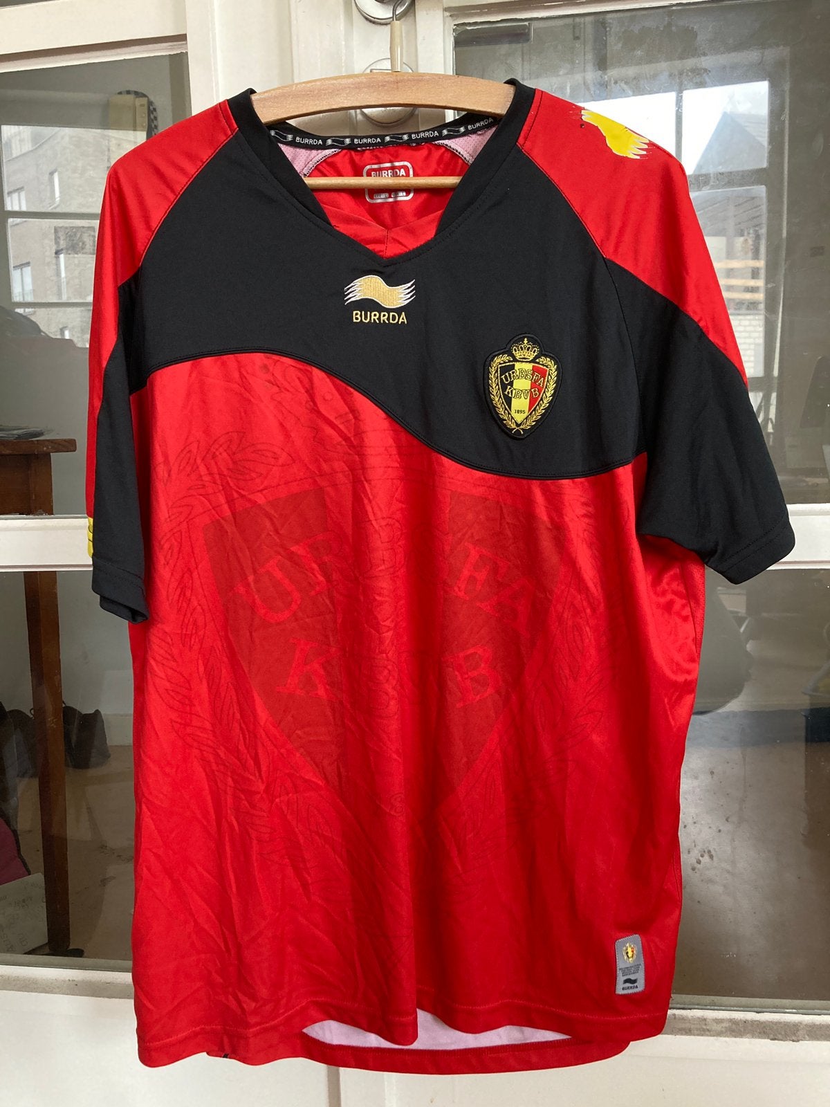 Belgium Burrda 2011-12, Sports & Fitness, Taille L, Enlèvement ou Envoi, Utilisé, Maillot