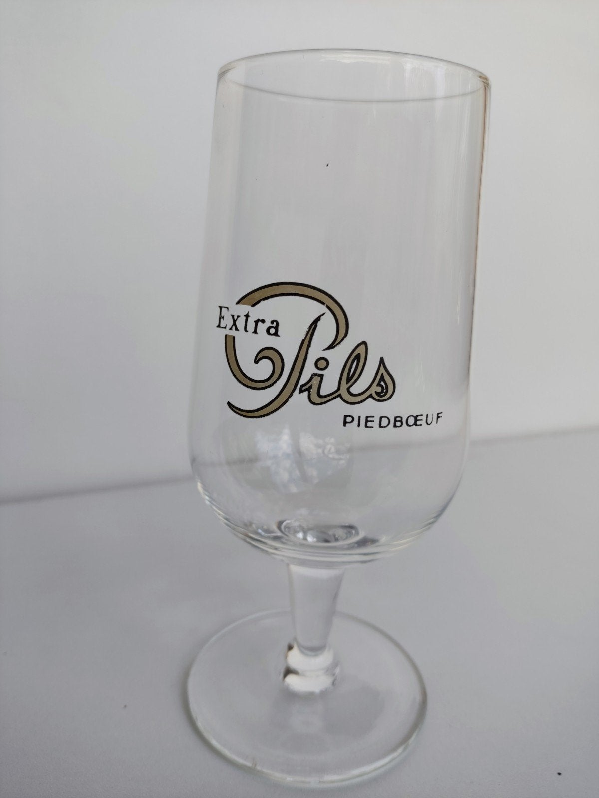 Origineel Oud Bierglas Piedboeuf Fills / Pils – Retro, Ophalen, Zo goed als nieuw, Glas of Glazen, Overige merken
