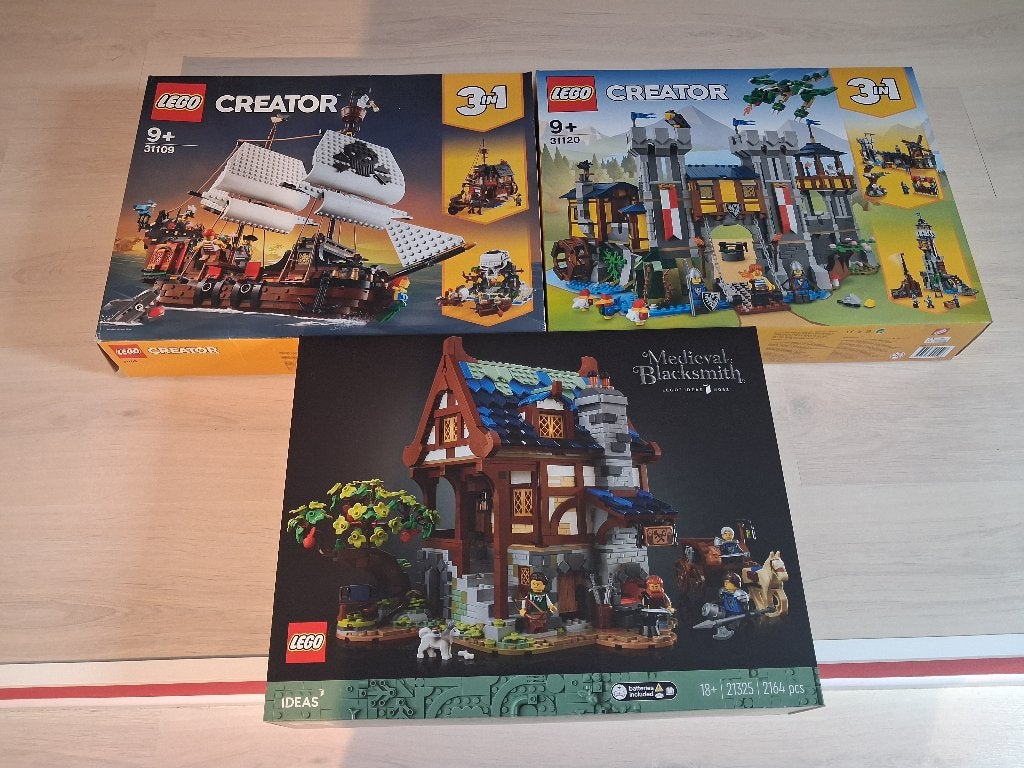3 lego set sealed, Neuf, Lego, Ensemble complet, Non ouvert/scellé