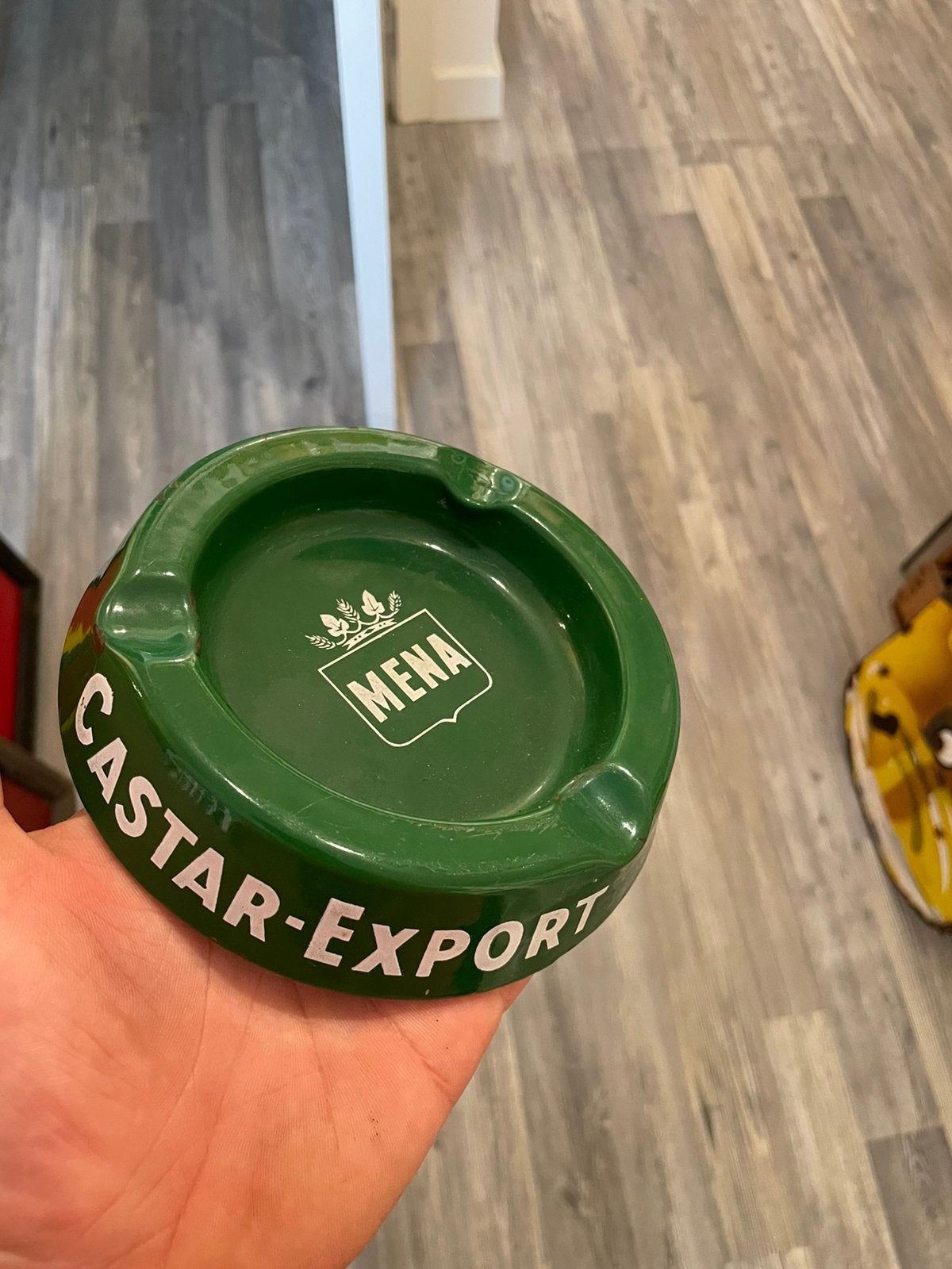 Emaille asbak mena rotselaar, Ophalen of Verzenden, Zo goed als nieuw, Overige typen