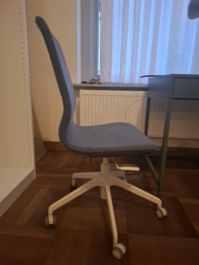 LÅNGFJÄLL desk chair, Maison & Meubles, Chaises de bureau, Enlèvement, Comme neuf, Bleu, Chaise de bureau