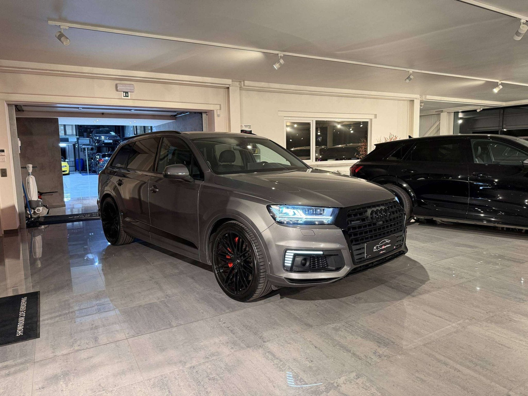 Audi Q7 e-tron QUATTRO 373PK * PLUG IN HYBRIDE * MATRIX * CA, Auto's, Automaat, Gebruikt, Alcantara, 275 kW