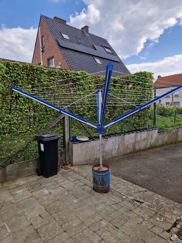 Droogmolen Brabantia  56m draad met zware voet, Ophalen, Droogmolen