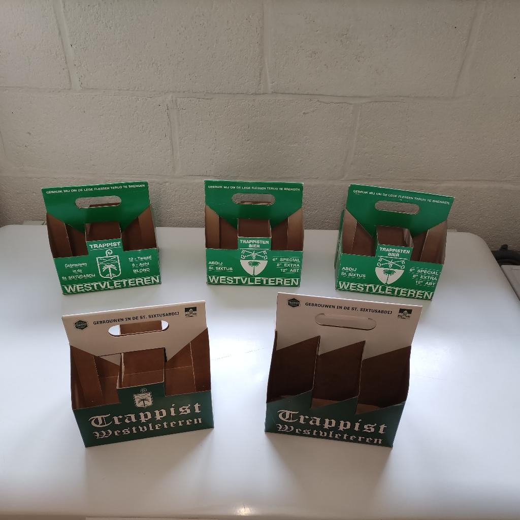 5 cartons bière trappiste Westvleteren tous diffèrent, Enlèvement