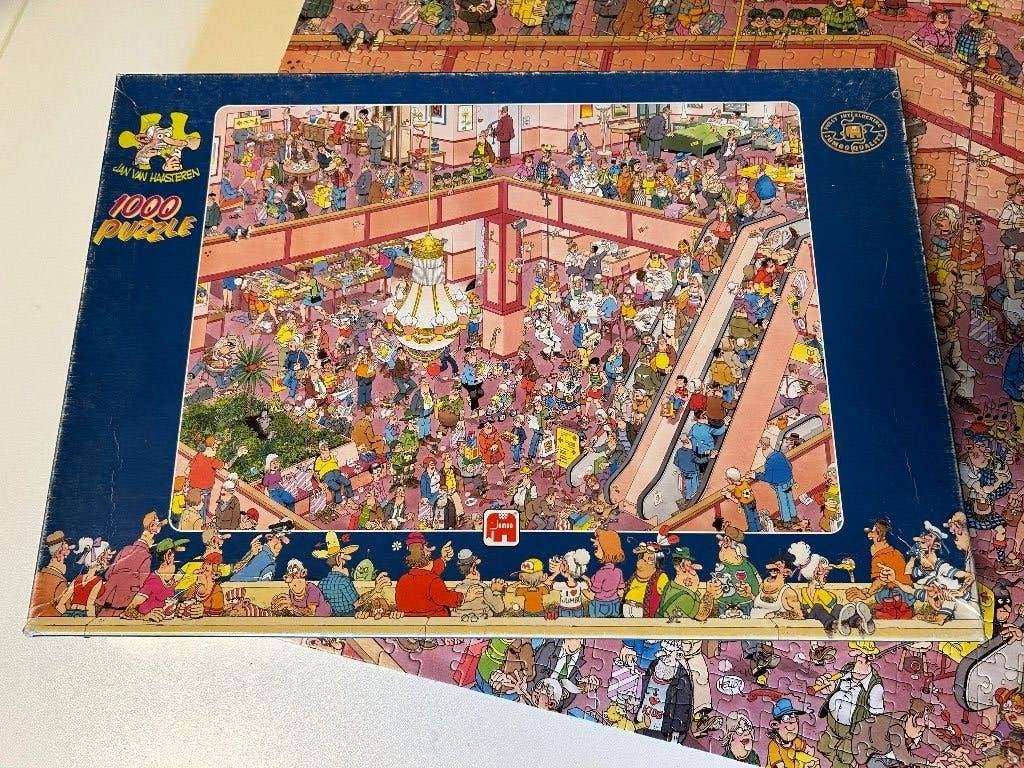 Puzzel Jan van Haasteren 1000 stukjes, Ophalen of Verzenden, 500 t/m 1500 stukjes, Zo goed als nieuw, Legpuzzel