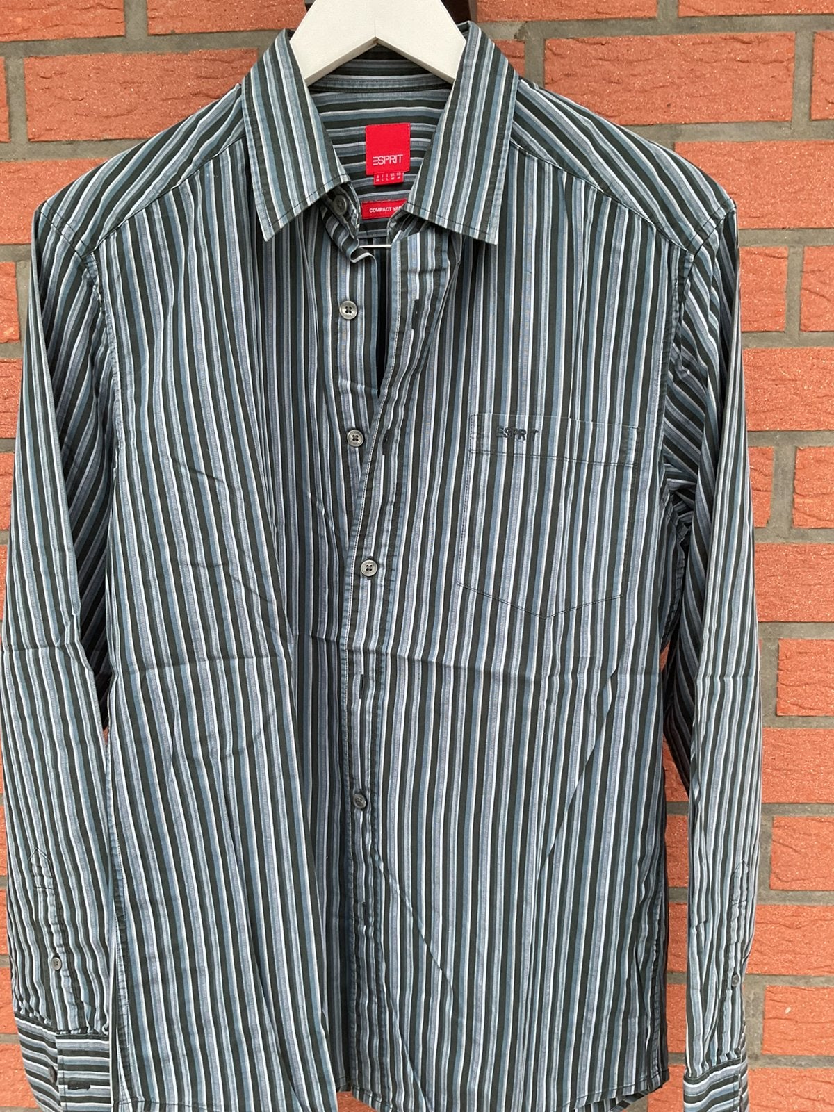 Gestreept mannenhemd Esprit Maat L zie foto, Kleding | Heren, Ophalen of Verzenden, Gedragen, Blauw