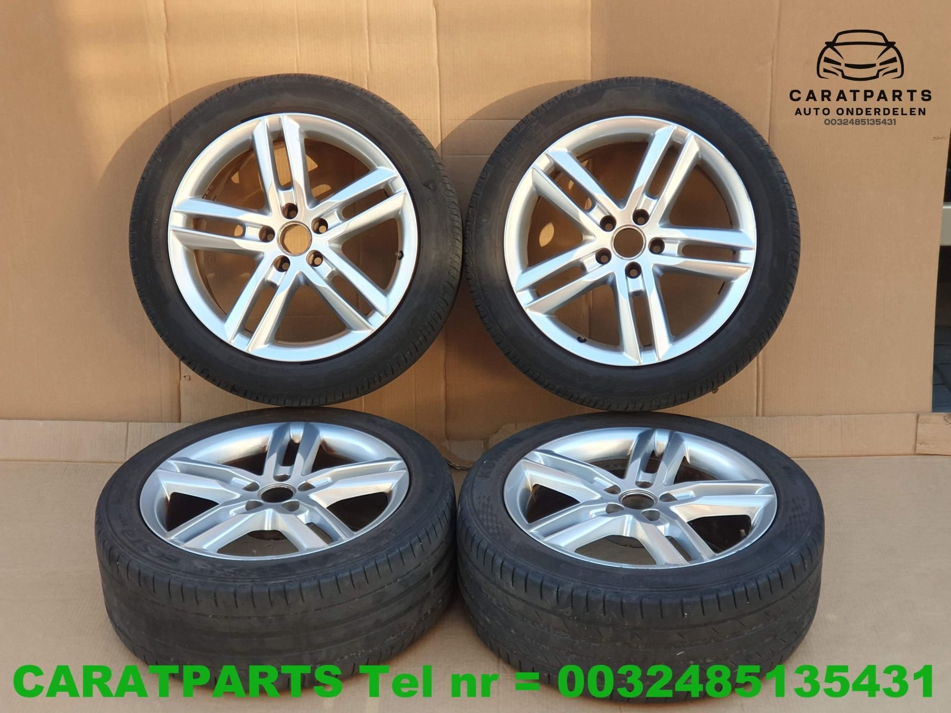 4G0601025BL A6 aluminium velgen met banden a6 18' origineel, Auto-onderdelen, Gebruikt, AUDI AG, Auto-Union-Strasse 1
85045  Ingolstadt, DE