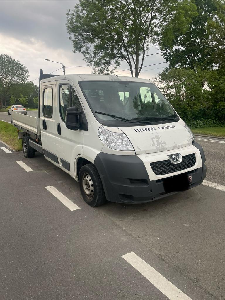 Peugeot Boxer à cabine double, Autos, 2198 cm³, Euro 5, Achat, 4 portes