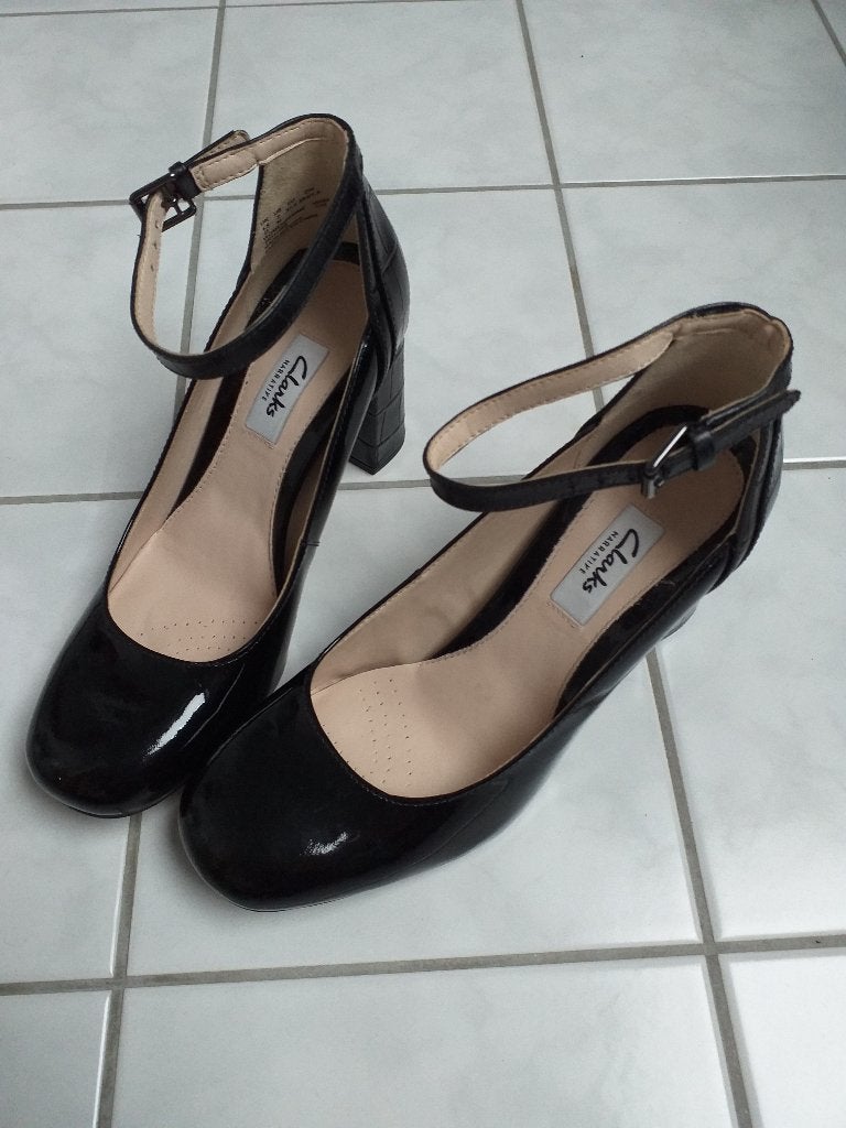 Dames schoenen zwart Clarks, Ophalen, Zwart, Nieuw, Schoenen met hoge hakken