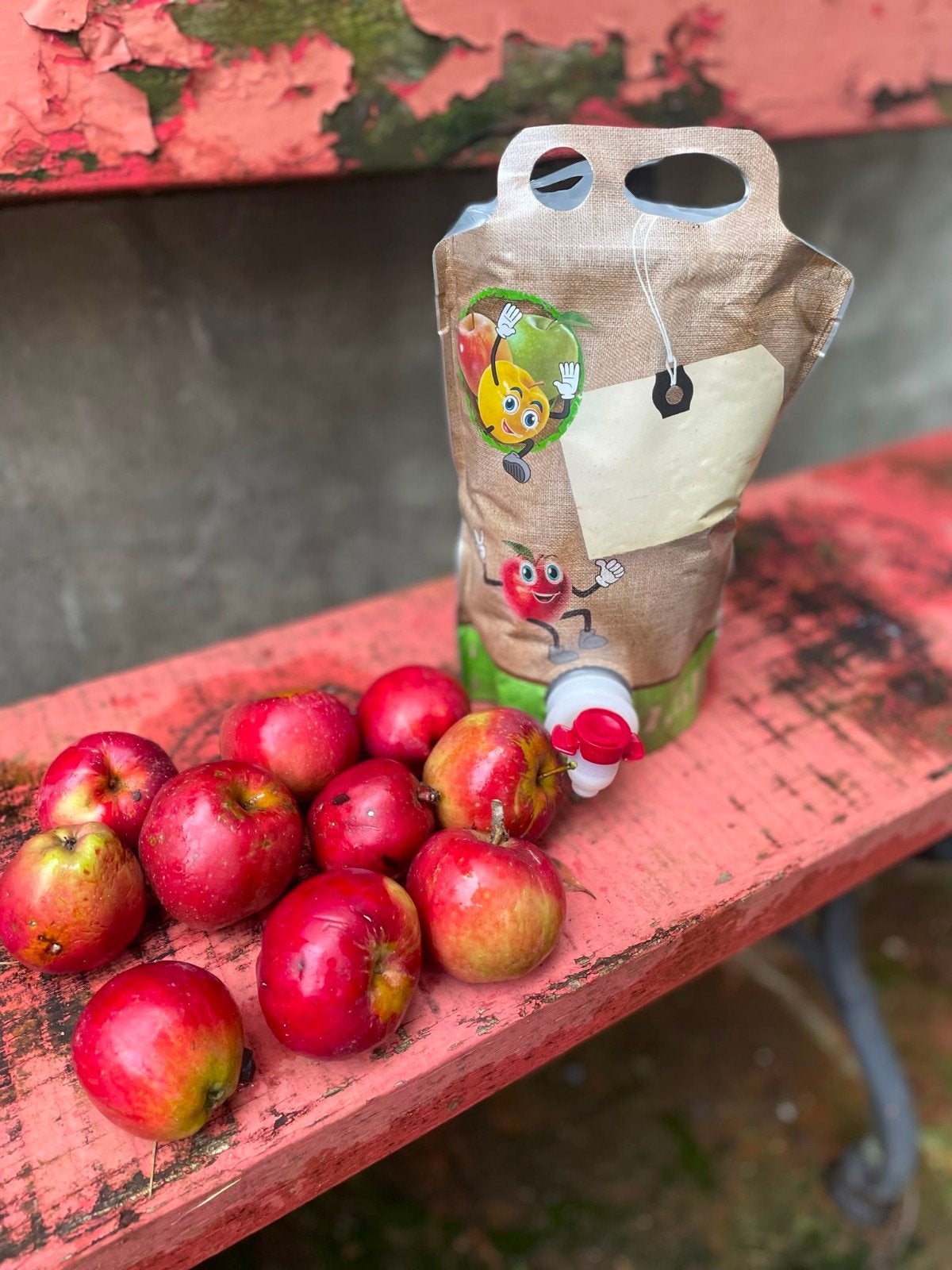 puur appelsap, Ophalen