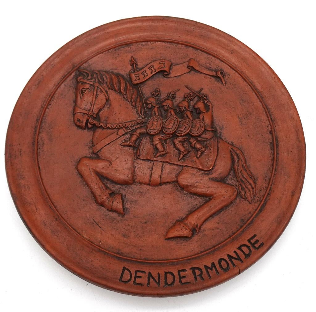 ASSIETTE ART ROS BEIAARD  EN TERRE CUITE DENDERMONDE, Enlèvement ou Envoi