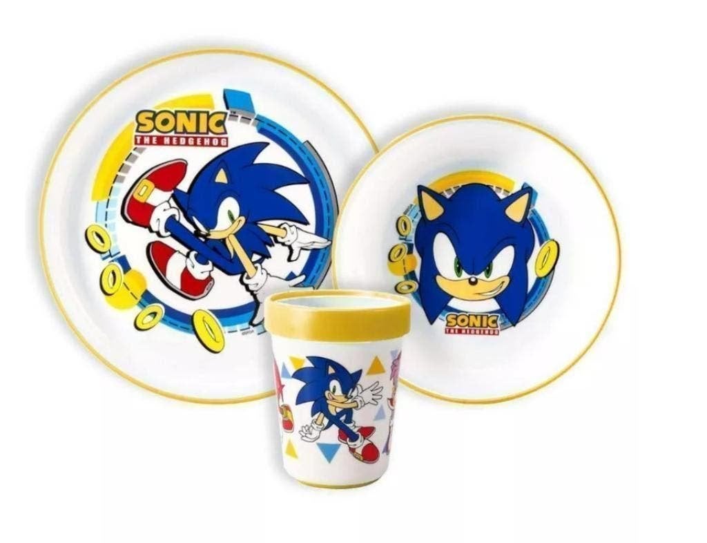 Sonic Kinderservies / Dinerset / Eetsetje - Magnetron, Ophalen of Verzenden, Nieuw