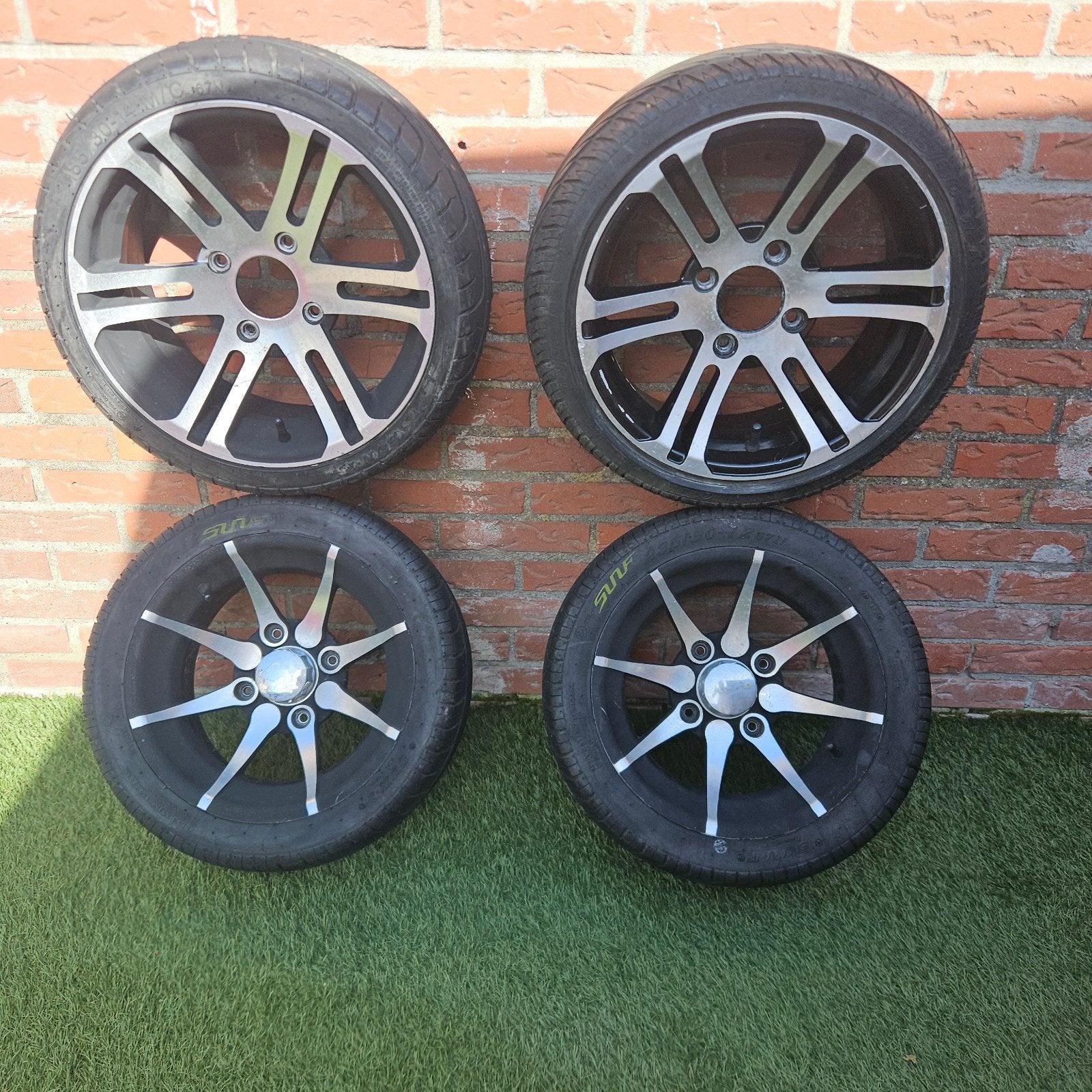 quad velgen  4x110 met straatbanden, Motos, Enlèvement