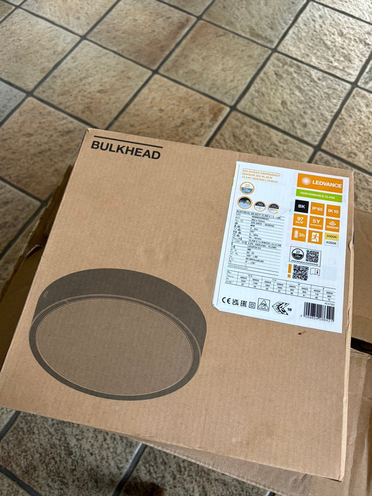 Lampe Ledvance Bulkhead Emergency Sensor 250, Enlèvement, Comme neuf, LEDVANCE