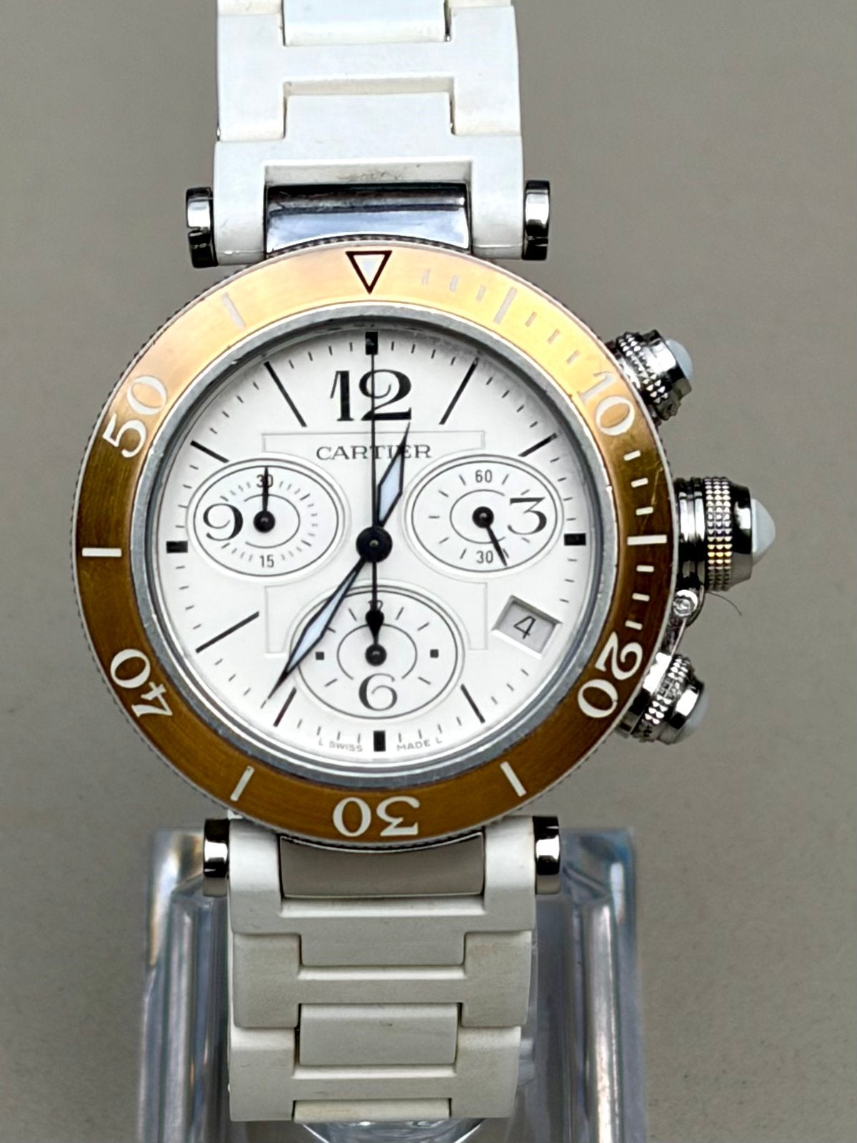 Cartier Pasha Seatimer en or rose, Bijoux, Sacs & Beauté, Montres | Femmes, Comme neuf, Montre-bracelet, Autres marques, Or, Synthétique