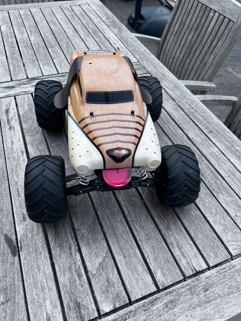 Camion monstre Traxxas Monster Mutt 1/10 à 2 roues motrices, Hobby & Loisirs créatifs, Modélisme | Radiocommandé & Téléguidé | Voitures