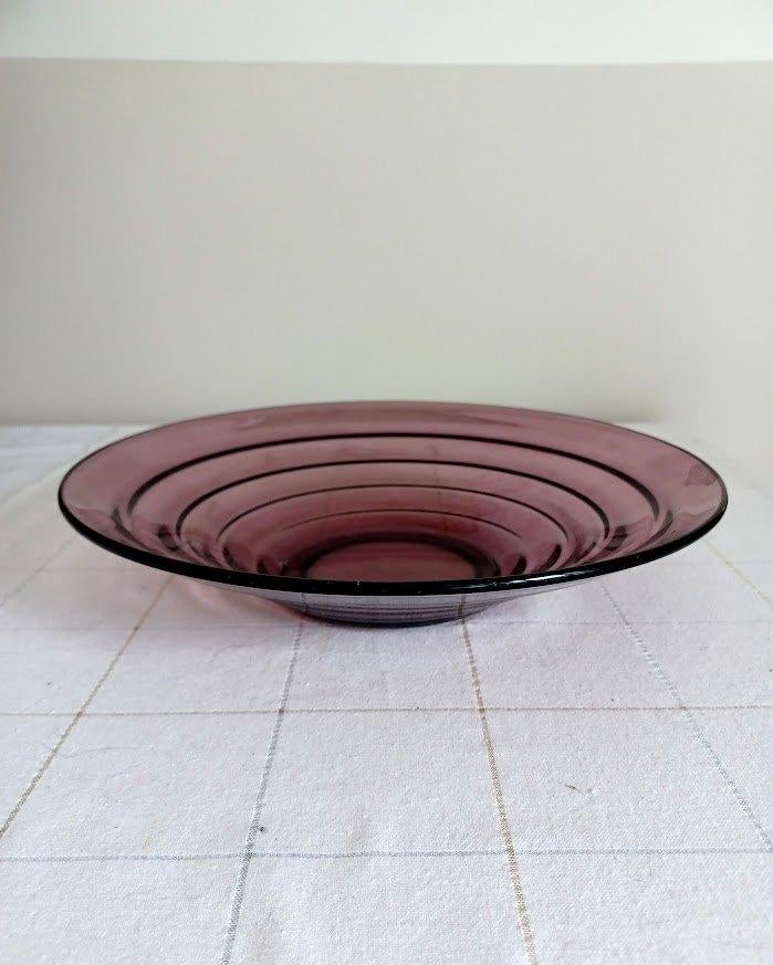 Vintage Art Deco schotel in amethistglas– ca. 1930–40), Ophalen of Verzenden