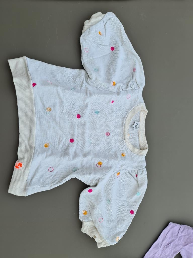 witte trui, pull met bollen, CKS, 140, Kinderen en Baby's, Kinderkleding | Maat 140, Ophalen, Zo goed als nieuw