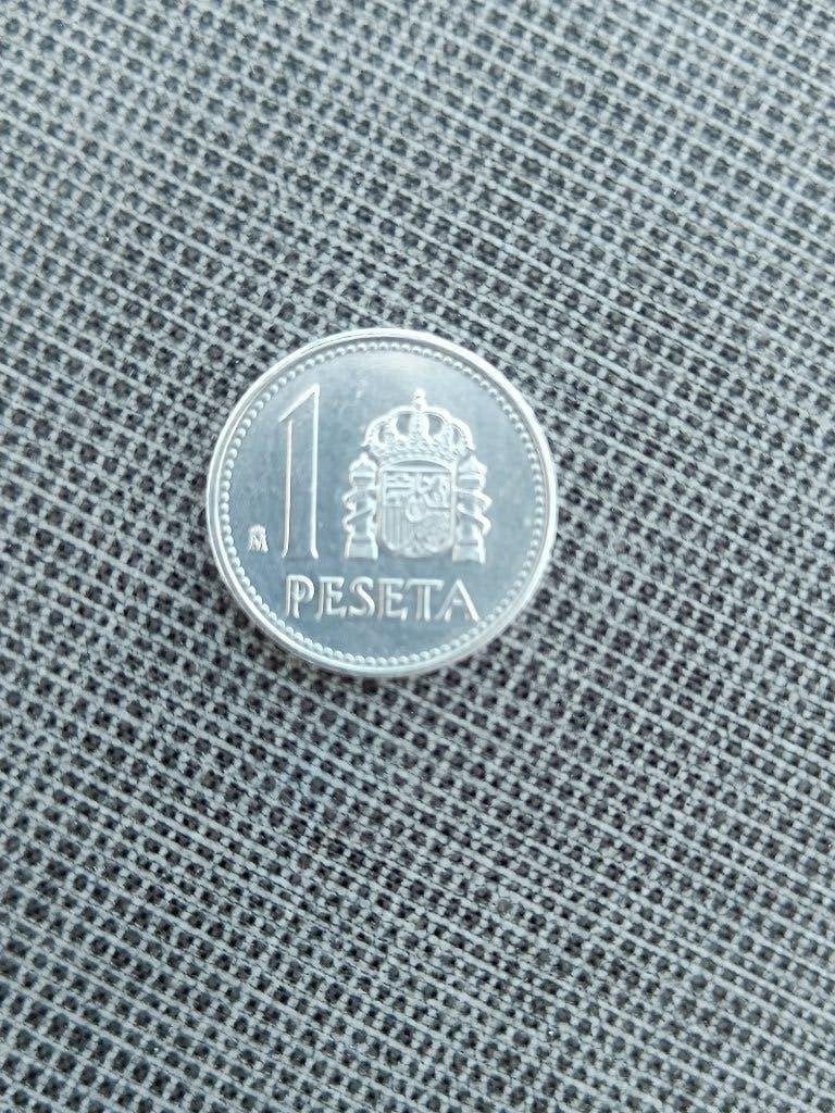 Spanje. 1 Peseta van 1987. Juan Carlos I., Ophalen of Verzenden, Spanje, Losse munt