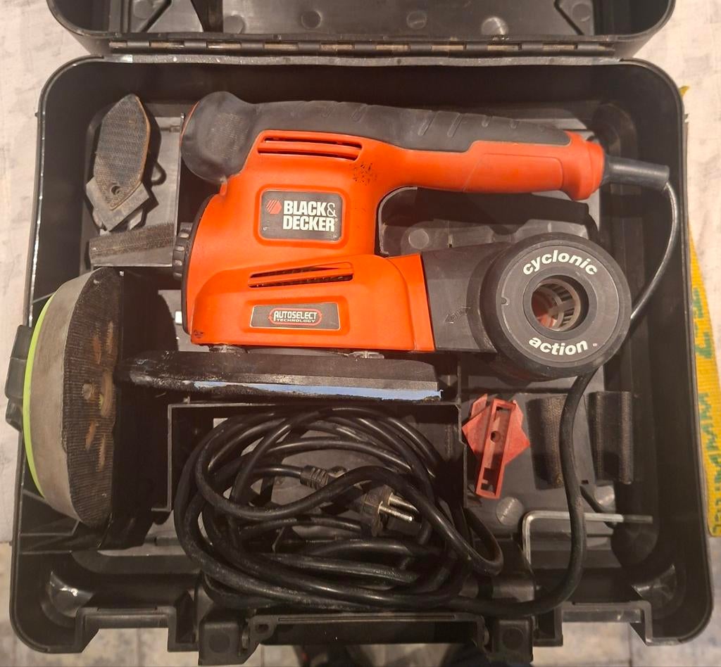  Black&Decker KA280 type 1 elektrische schuurmachine, Doe-het-zelf en Bouw, Gereedschap | Schuurmachines, Ophalen of Verzenden