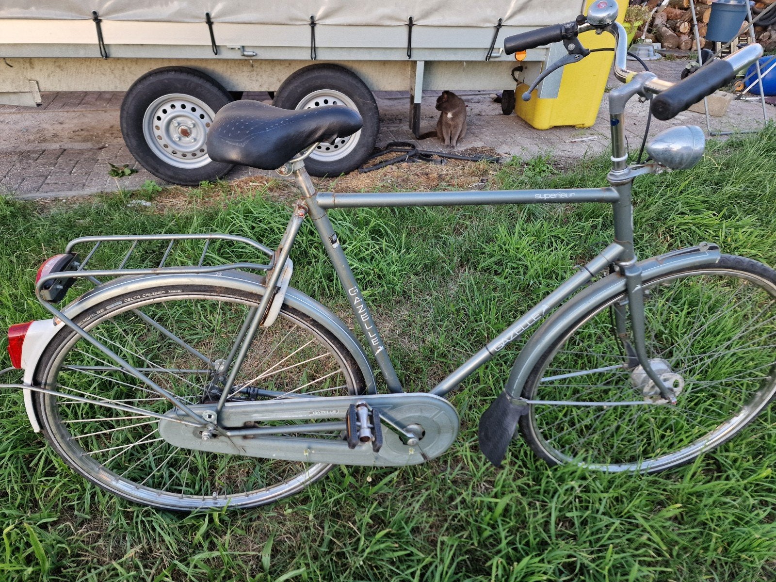 Studentefiets gazelle superieur 28" 60 cm, Frein à rétropédalage, 57 à 61 cm, Enlèvement, Utilisé