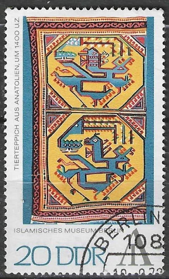 Duitsland DDR 1972 - Yvert 1473 - Tapijt uit Anatolie (ST), Postzegels en Munten, Verzenden, DDR, Gestempeld