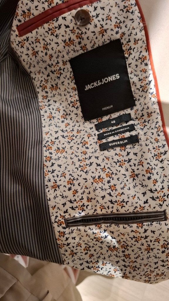Kostuum van jack and jones, Kleding | Heren, Ophalen, Beige, Zo goed als nieuw, Jack & Jones