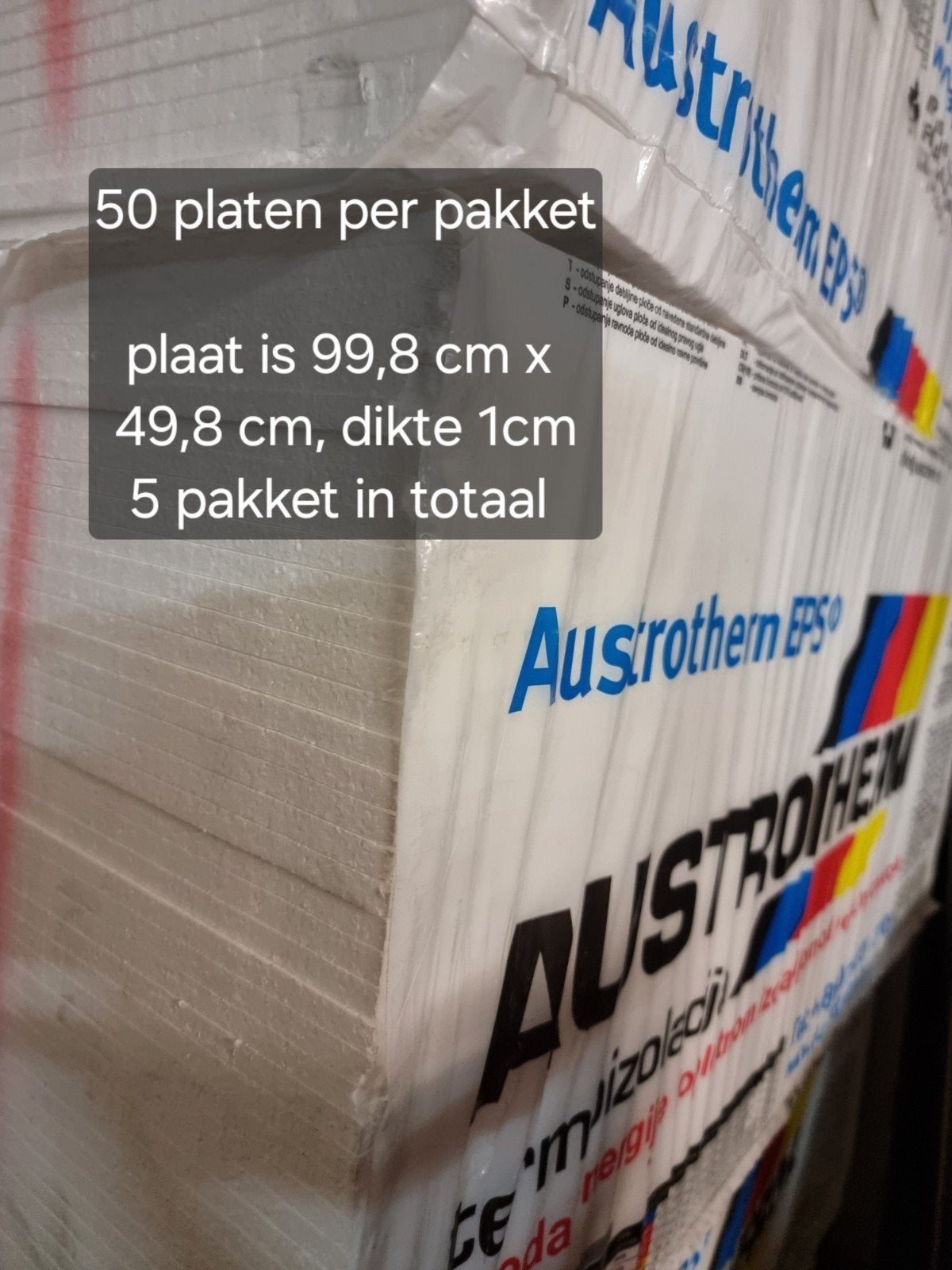 Piepschuim plaat platen isomo voor hobby isolatie, Ophalen
