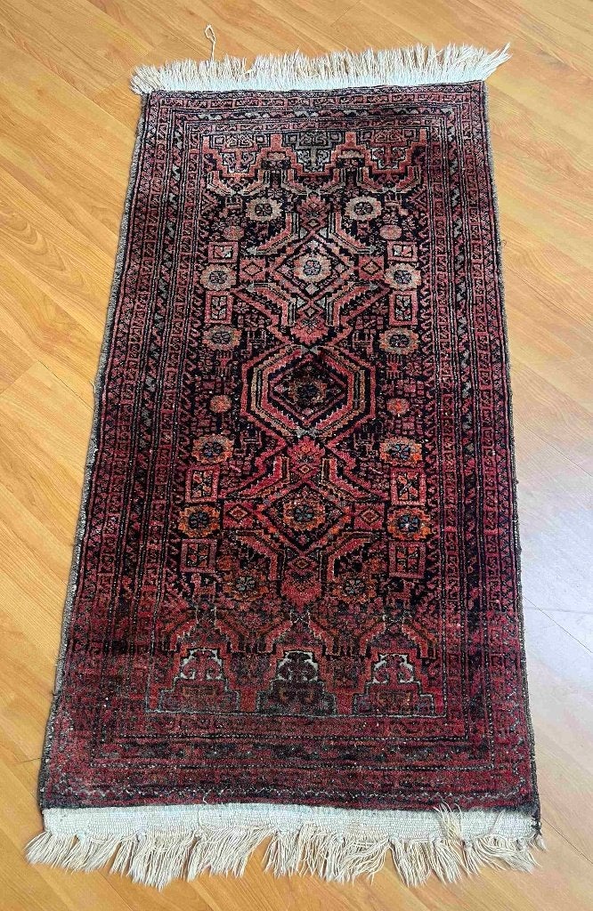Tapis persan ou oriental vintage noué à la main 110/58 cm, Maison & Meubles, Accessoires pour la Maison | Autre, Enlèvement ou Envoi