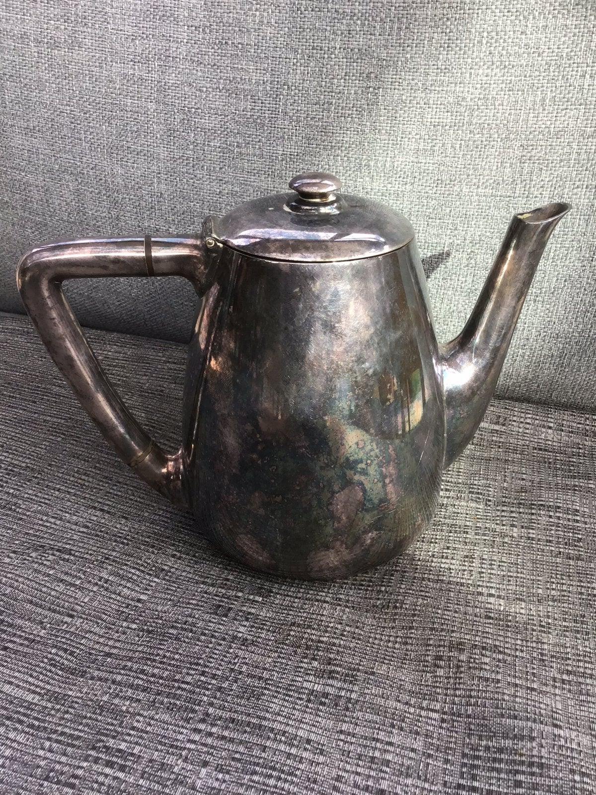 Verzilverde koffiekan Wiskemann, Antiek en Kunst, Antiek | Keukengerei, Ophalen of Verzenden