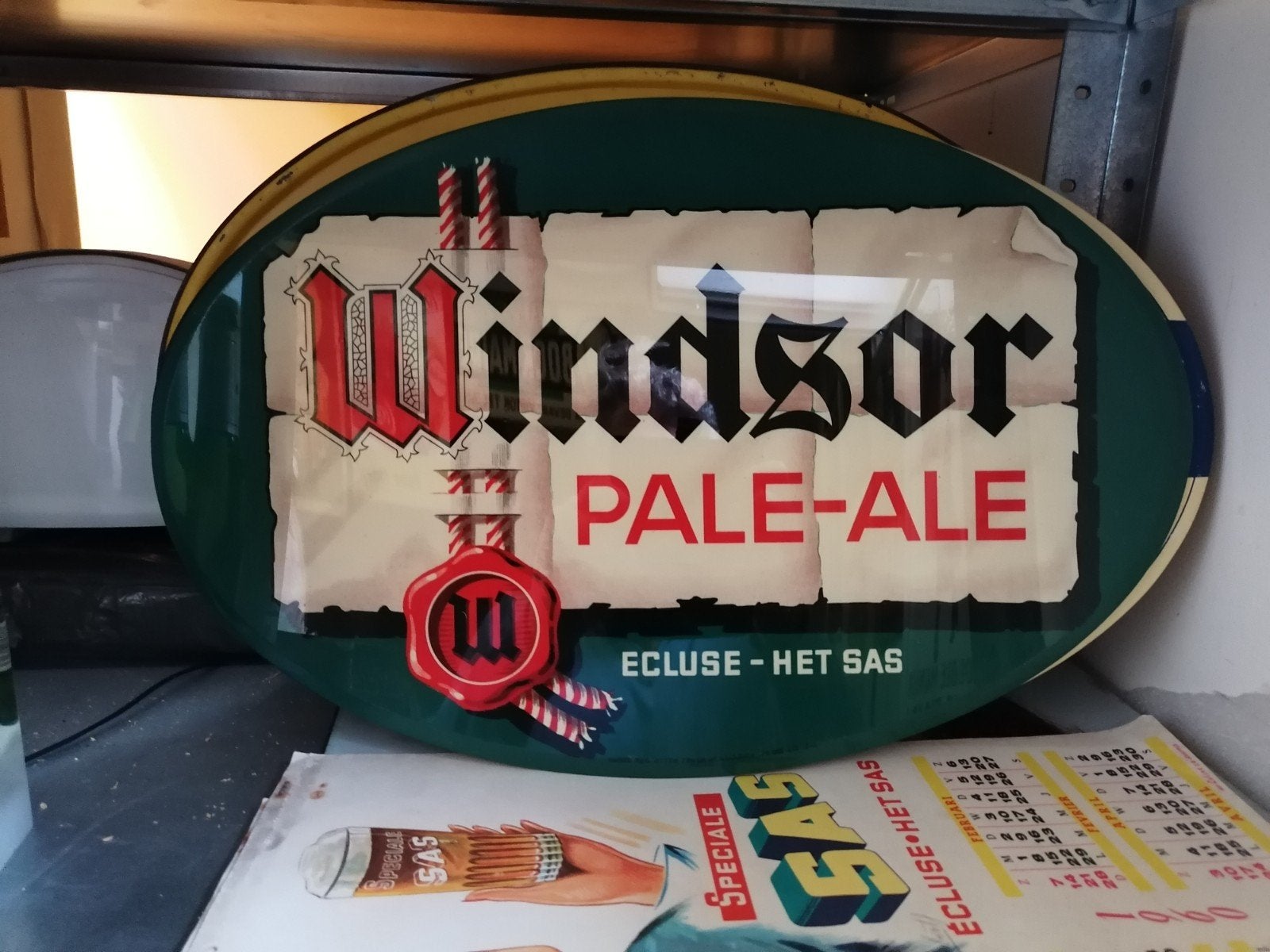 Assiette à bière ancienne - écluse het Sad, Enlèvement ou Envoi