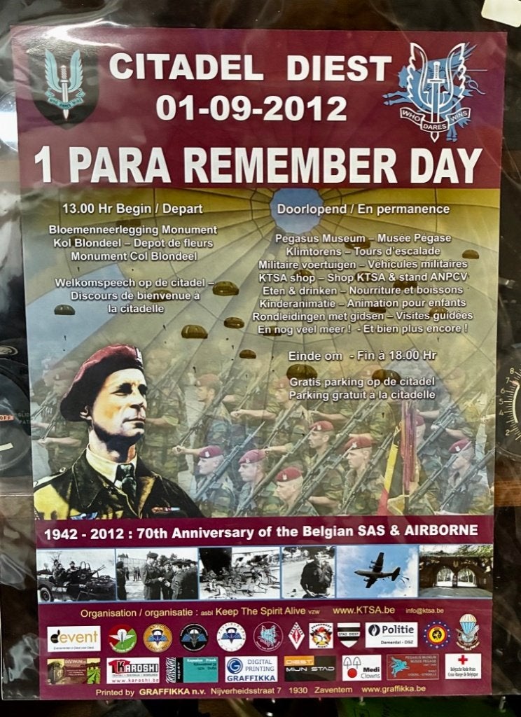 1Para Remember Day, Diest Citadel  2012., Ophalen of Verzenden