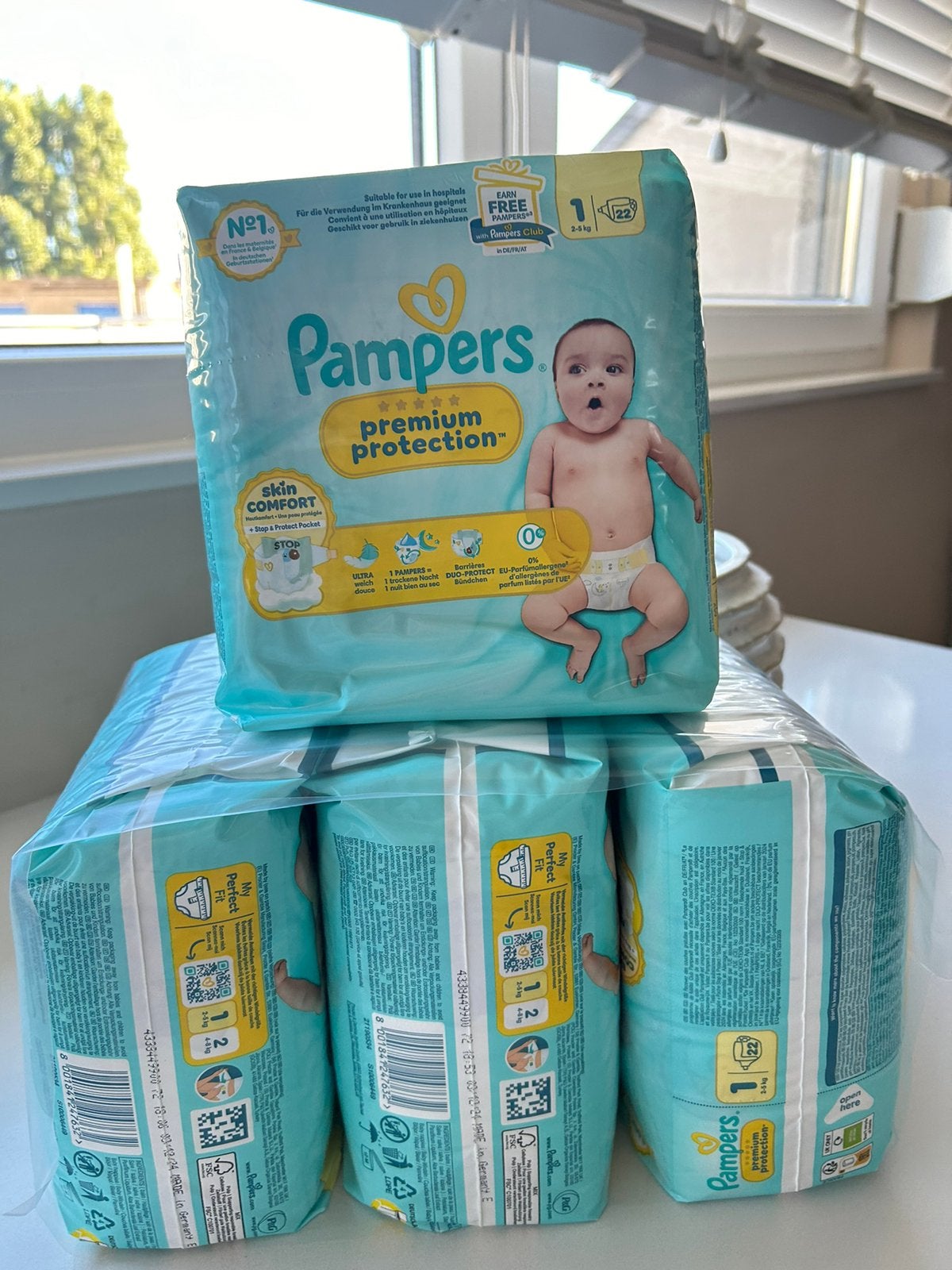 Pampers maat 1 voor pasgeborenen, Kinderen en Baby's, Ophalen of Verzenden, Zo goed als nieuw