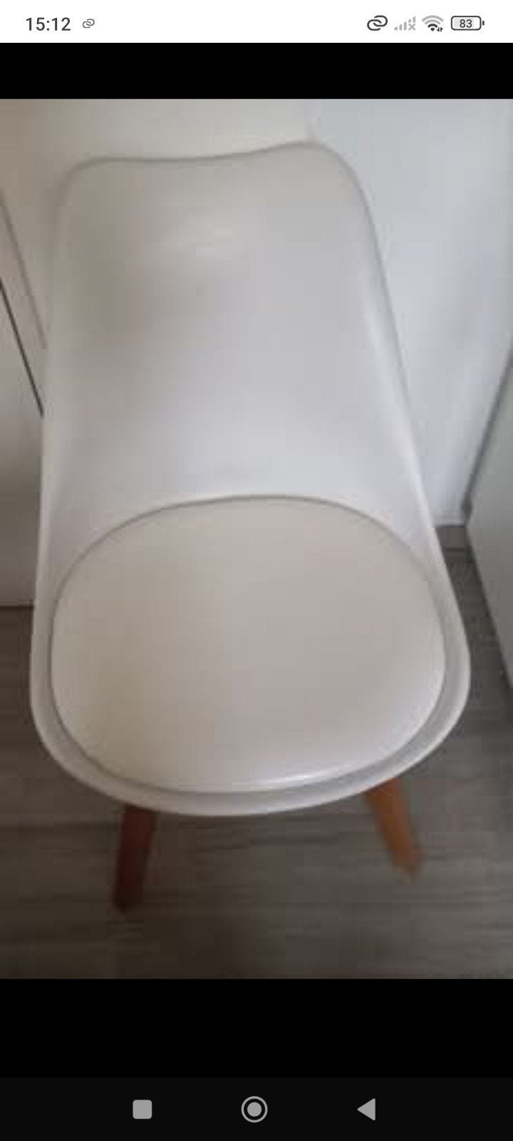 Witte stevige stoel, Enlèvement ou Envoi