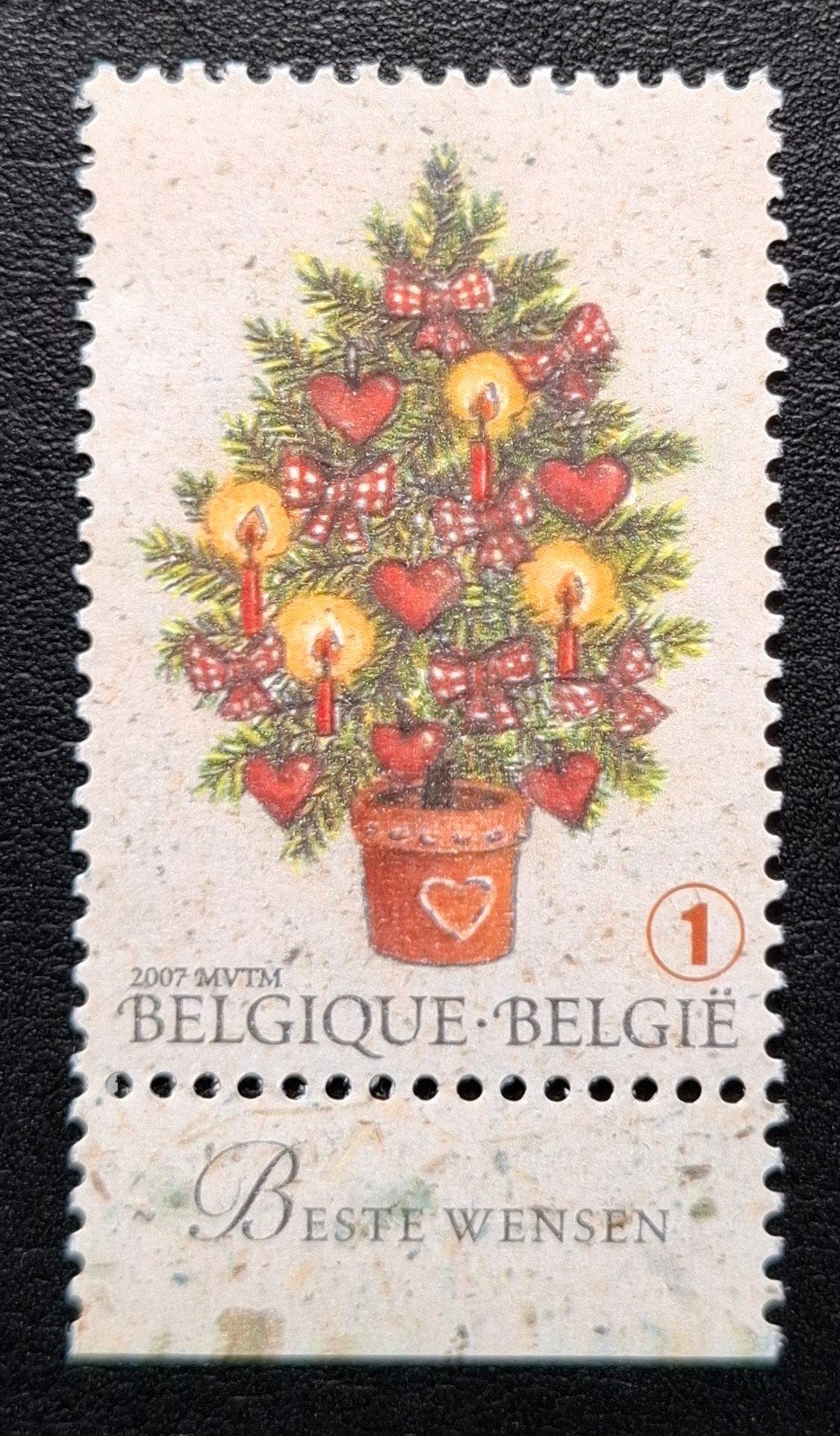 België: OBP 3733 ** Kerstmis en Nieuwjaar 2007., Kerst, Frankeerzegel, Ophalen of Verzenden, Zonder stempel