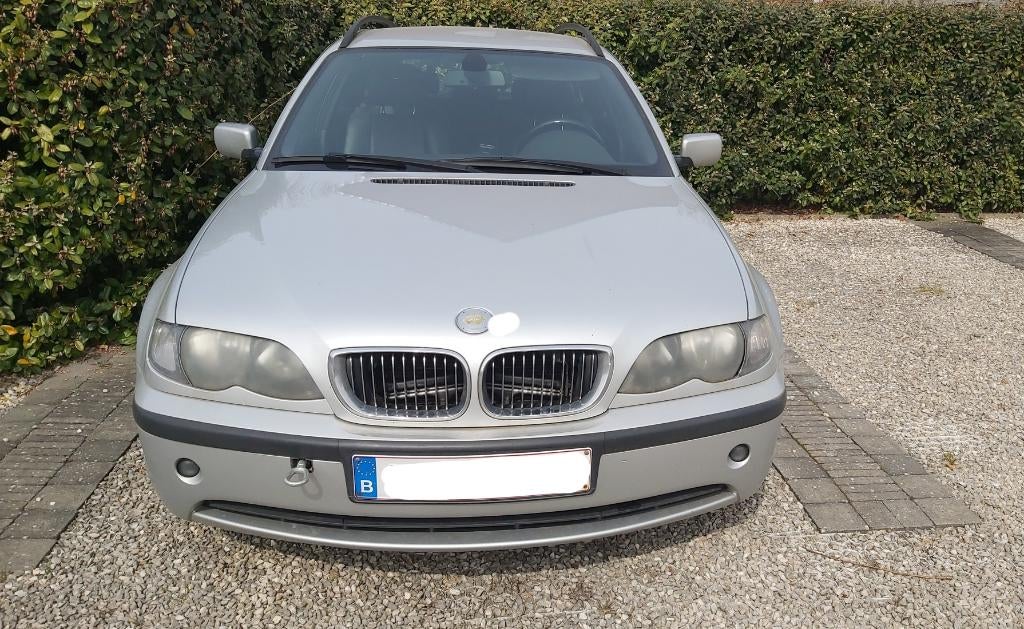 BMW 320d (E46) 2005, Autos, BMW, Cuir, Argent ou Gris, Boîte manuelle, 5 portes
