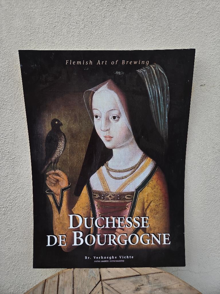 Duchesse de Bourgogne bier reclamebord - Mancave decoratie, Verzamelen, Ophalen of Verzenden, Zo goed als nieuw, Reclamebord, Plaat of Schild