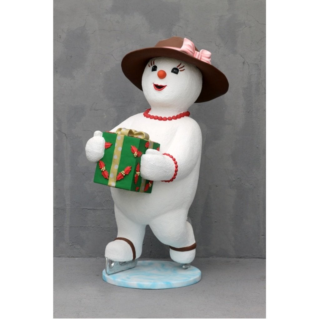 Cadeau de patinage Snowlady — Snowman, hauteur 184 cm