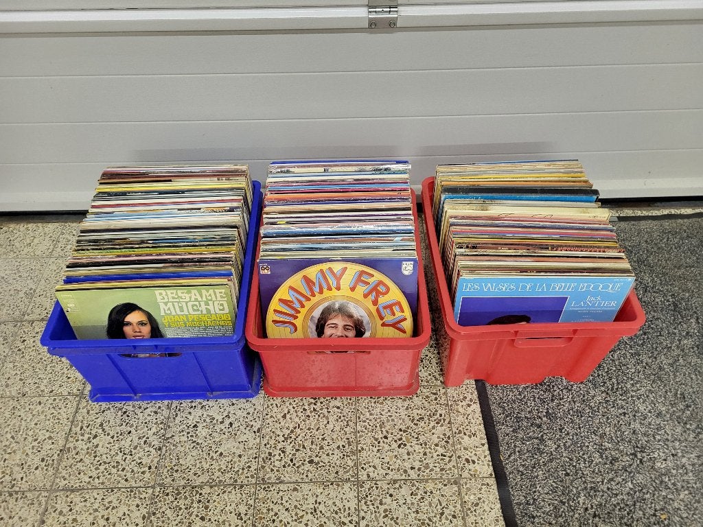 LP + singles et disques de gramophone., Enlèvement ou Envoi, Autres genres, Utilisé, Autres types